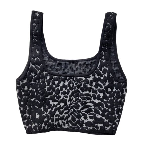 Aritzia Babaton Leopard Arjun Sculpt Knit Tank Size S - Picture 3 of 6